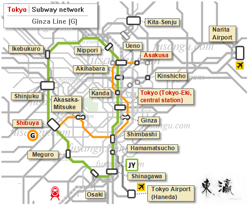 Tokyo Itinerary Along The Ginza Line Travelling In East Asia Fusangu Com